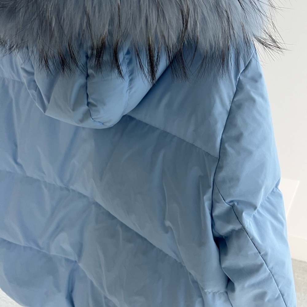 Bogner Blue Jacket with Fur Detail - Picture 3 of 9